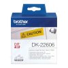 Brother DK-22606 folyamatos címke 62mmx15,24m SÁRGA műanyag