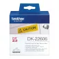   Brother DK-22606 folyamatos címke 62mmx15,24m SÁRGA műanyag