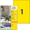 3473 Avery univerzális címke - sárga 210x297mm