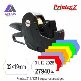 PRINTEX Z17/3219 kétsoros árazógép - cikkszám
