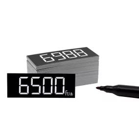 Digitális etikett 50x18 mm FEKETE alap (300db/cs)