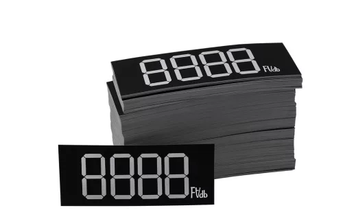 Digitális etikett 50x18 mm FEKETE alap (300db/cs)