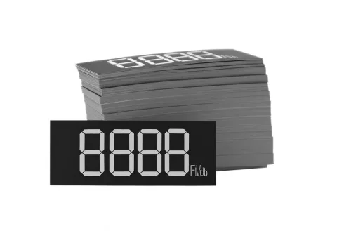 Digitális etikett 50x18 mm FEKETE alap (300db/cs)