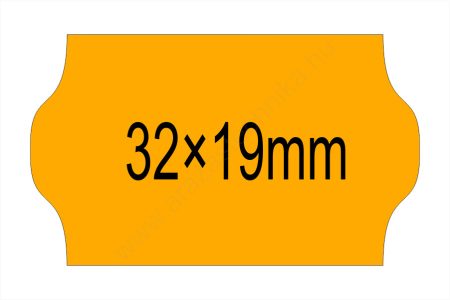 32x19mm ORIGINAL - FLUO narancs árazószalag