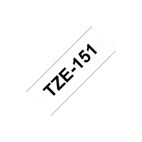   Brother P-touch 24mm ÁTLÁTSZÓ-FEKETE TZe-151 szalagkazetta