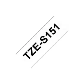   Brother P-touch 24mm ÁTLÁTSZÓ-FEKETE TZe-S151 szalagkazetta