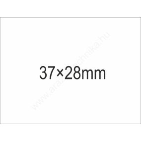 37x28mm árazócímke - fehér (500db/tek) (24tek/#)
