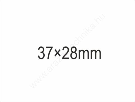 37x28mm árazócímke - fehér (500db/tek) (24tek/#)