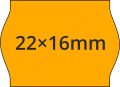 22x16mm FLUO narancs árcímke METO1622 géphez (42tek/#) 