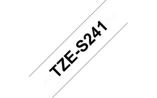 Brother P-touch 18mm FEHÉR-FEKETE TZe-S241 szalagkazetta
