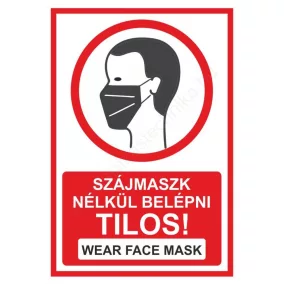 MASZK matrica A4 (UV álló kültéri festék) - piros