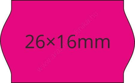 26x16mm MAGENTA ORIGINAL árazócímke (1.000db/tek) 