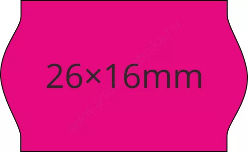 26x16mm MAGENTA ORIGINAL árazócímke