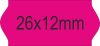 26x12mm ORIGINAL - FLUO pink árazószalag (1400db/tek)