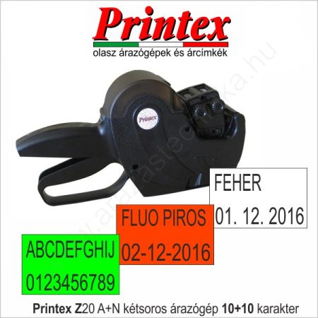 PRINTEX Z20/10A+10N kétsoros dátumozó