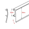 PATTINTÓS HY-G lengő ársín 39x1300mm - (Hermes-La Fortezza-Yudigar)
