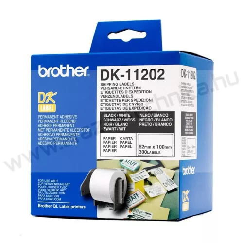 Brother DK-11202 öntapadó címke 62x100mm