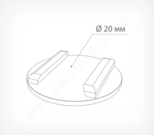 Promo - öntapadó adapter tartó - áttetsző