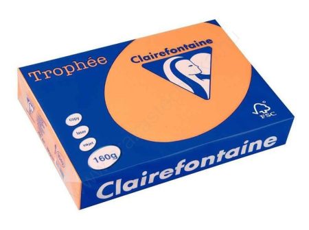 Fénymásoló papír A4 (160gr) narancs 1042 (250ív) Clairefontaine Trophée