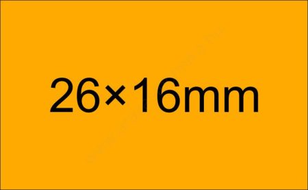26x16mm FLUO narancs ORIGINAL árazócímke (1.000db/tek) - szögletes