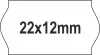22x12mm 8+TEX EXTRA ERŐS ORIGINAL árazócímke