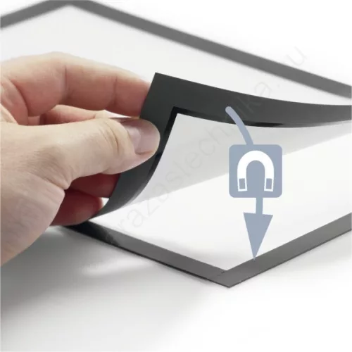 Duraframe A6 - fekete infokeret (4870-01) öntapadó hátlap