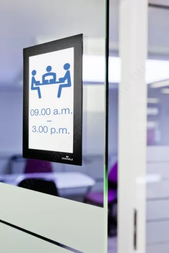 Duraframe A6 - fekete infokeret (4870-01) öntapadó hátlap