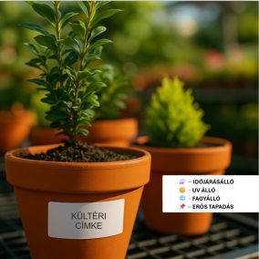   101,6x152,4mm PVC OUTDOOR műanyag címke + RITZ  (1.000/76) időjárásálló