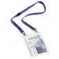 NAME BADGE A6 - kártyataró + kék nyakpánt (8525-07) 10db/csomag