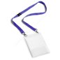 NAME BADGE A6 - kártyataró + kék nyakpánt (8525-07) 10db/csomag