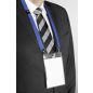 NAME BADGE A6 - kártyataró + kék nyakpánt (8525-07) 10db/csomag