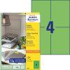 3458 Avery univerzális címke - zöld 105x148mm
