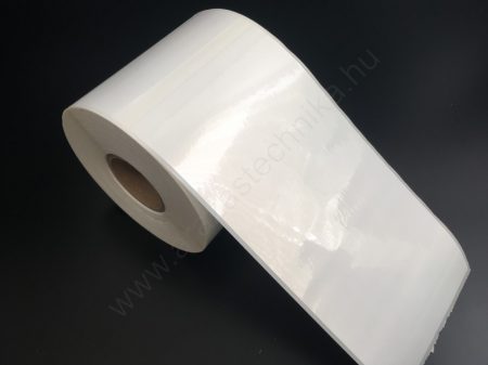 102x260 mm PP WHITE erős ragasztós műanyag címke, RITZ