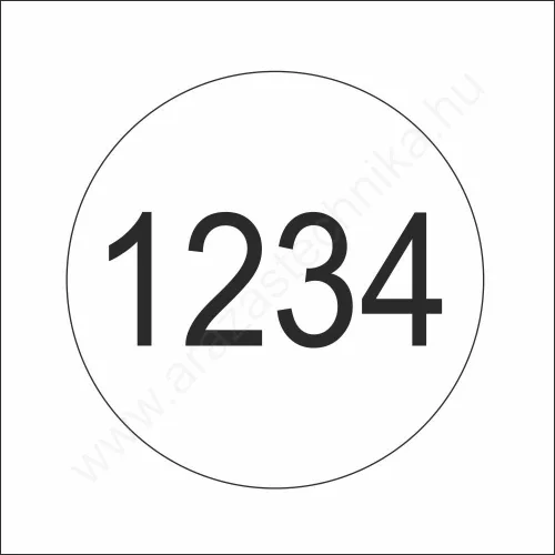 Körcímke 14mm - (1200 db/tek)