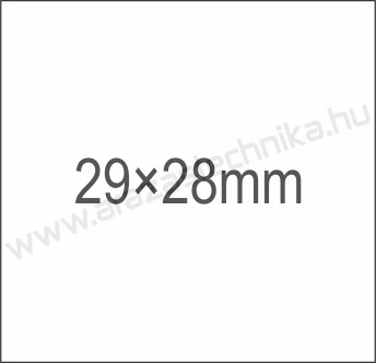 29x28mm (4+) árazócímke extra erős ragasztóval (700db/tek)