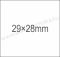   29x28mm (4+) árazócímke extra erős ragasztóval (700db/tek)