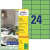 3450 Avery univerzális címke - zöld 70x37mm