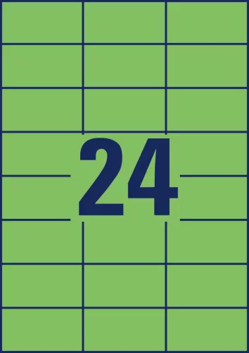3450 Avery univerzális címke - zöld 70x37mm