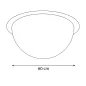Félgömb 360° bolti megfigyelő tükör 60cm