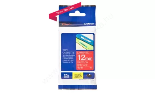 Brother P-touch 12mm PIROS-FEHÉR TZe-435 szalagkazetta