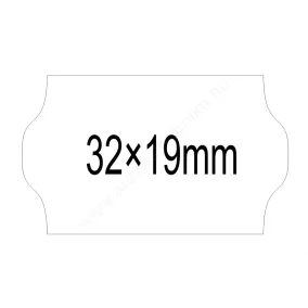 32x19mm ORIGINAL fehér árazószalag (1.000db/tek)