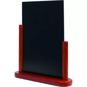   Elegant A4 krétás menütartó - FAtalp mahagóni- Securit® (ELE-M-LA)