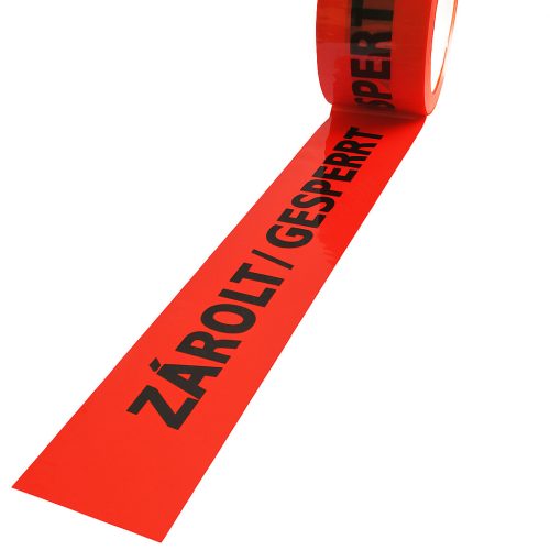 Csomagzáró szalag 50mm x 66fm  ZÁROLT-GESPERRT