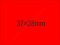 37x28mm árazócímke - fluo piros (500db/tek) (24tek/#)