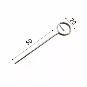 TÜSKE - ( 5cm) INOX árcímke tartó