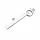 TÜSKE - ( 5cm) INOX árcímke tartó