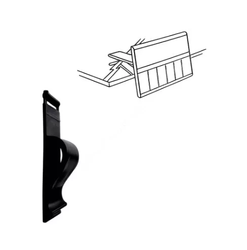 CLIP csipesz üveglapra - FEKETE