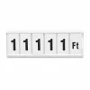 Árkazetta 74x24mm fehér-fekete