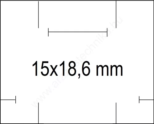 15x18,6mm fehér árcímke + festékhenger - Avery Dennison