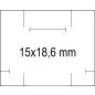 15x18,6mm fehér árcímke + festékhenger - Avery Dennison